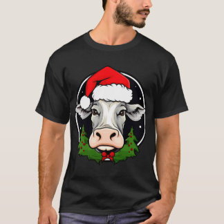 T-Shirt vache Père Noël