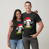 T-Shirt vache Père Noël (Unisexe)