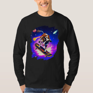 T-shirt Vache planchant dans l'espace rétro vintage ska