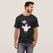 T-shirt Vache Pouletqui rit (Devant entier)