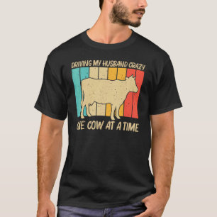 T-shirt Vache Pour Femmes Filles Vache Producteur Laitier
