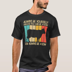 T-shirt Vache pour hommes femmes animal de ferme vache éle