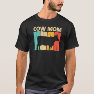 T-shirt Vache Pour Maman Ferme Animal Vache Producteur Lai