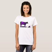 T-shirt Vache pourpre (Devant entier)