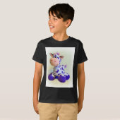 T-shirt Vache pourpre (Devant entier)