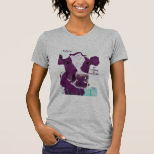 T-shirt Vache pourpre très probablement contemplant le vo