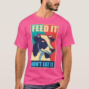 T-shirt Vache protéger les animaux amant lait végétalien v