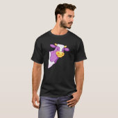 T-shirt Vache qui regarde Vache Violette (Devant entier)