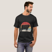 T-shirt Vache rétro vintage (Devant entier)