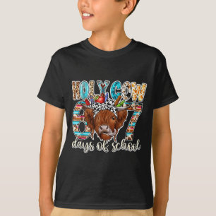 T-shirt Vache sacrée 67 jours d'école enseignant six sept