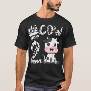 T-shirt Vache Sainte Im 2 Anniversaire 2e Année Animaux de