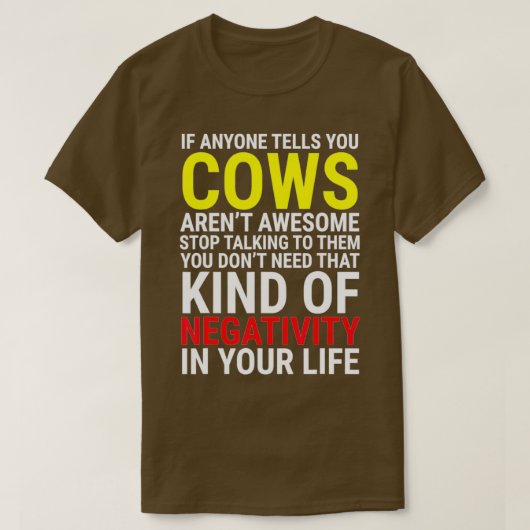 T-shirt Vache Si Quelqu'Un Vous Dit Vaches (Design devant)