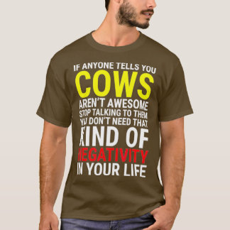 T-shirt Vache Si Quelqu'Un Vous Dit Vaches