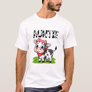 T-shirt Vache Tante Anniversaire Famille Correspondante Fi