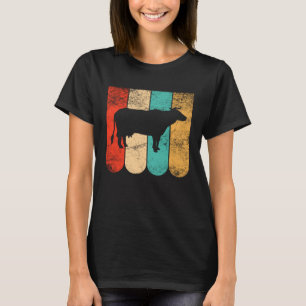 T-shirt Vache Vintage Agriculture Animaux de ferme Boeuf A