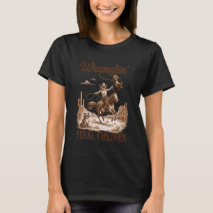 T-shirt Vachers Raton Laveur Vibes du Désert Occidental Fe