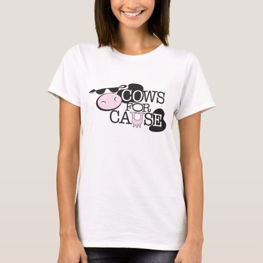 T-SHIRT VACHES À CAUSE (Devant)