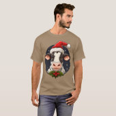 T-shirt Vaches amis Noël (Devant entier)