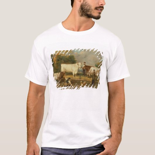 T-shirt Vaches avec un berger (Devant)