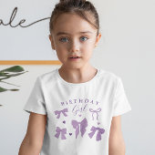 T-Shirt Vaches blanches violettes Whimsical Anniversaire f