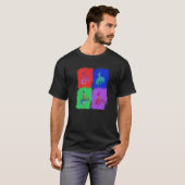 T-shirt Vaches de Rodéo Pop Coloré (Devant entier)