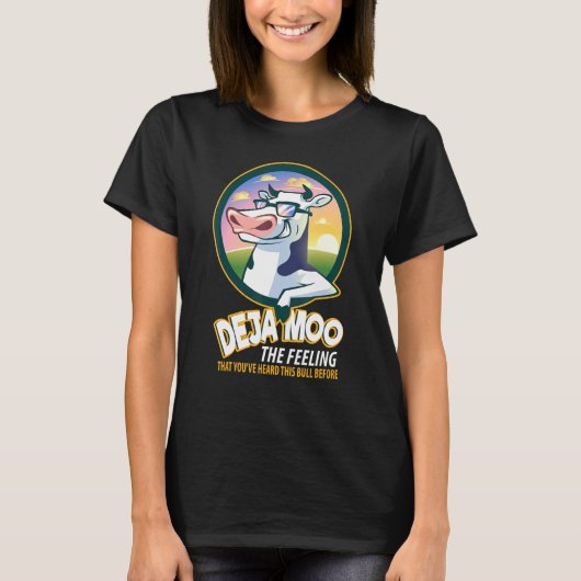 T-shirt Vaches Deja Moo Vache (Devant)