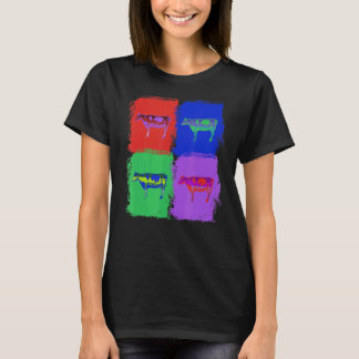 T-shirt vaches ferme Pop art