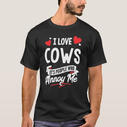 T-shirt Vaches J'adore les vaches (Devant)