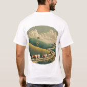 T-shirt Vaches Joyeuses Dans Un Champ (Dos)