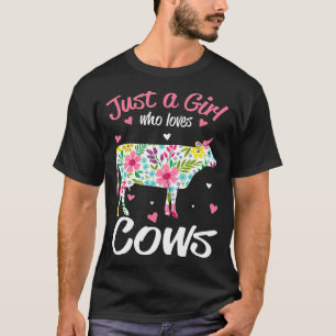 T-shirt Vaches Juste Une Fille Qui Aime Les Vaches