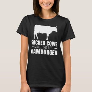 T-shirt Vaches La Ferme Sacrée Vaches Font Le Meilleur Ham