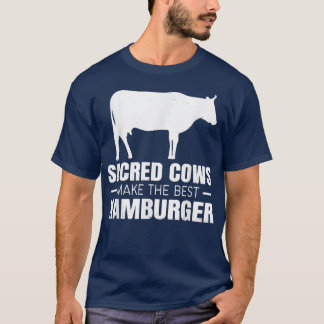 T-shirt Vaches La Ferme Sacrée Vaches Font Le Meilleur Ham