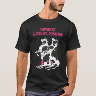 T-shirt Vaches Laitières Mignonnes Amour Éleveur De Bétail