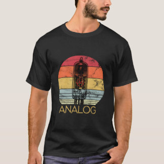 T-shirt Vacuum Tube Analogique Valve Amp Hi Fi Ou Guitare