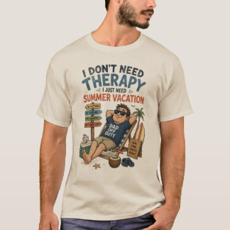 T-shirt Vader Vrij Summer Vakantie