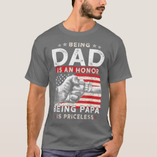 T-shirt Vaderdag Voor Papa Een Eer Zijn Als Papa I