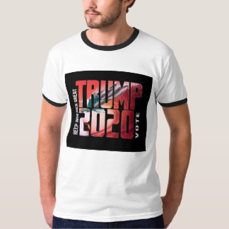 T-shirt Vague 2020 rouge de la Floride d'atout T