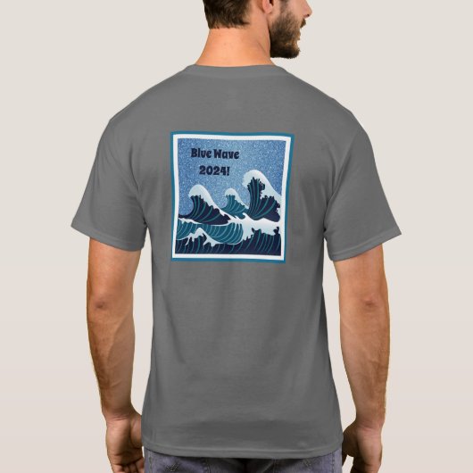 T-shirt Vague Bleue 2024 ! (Dos)