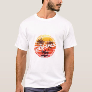 T-shirt Vague californienne, ambiance estivale de plage