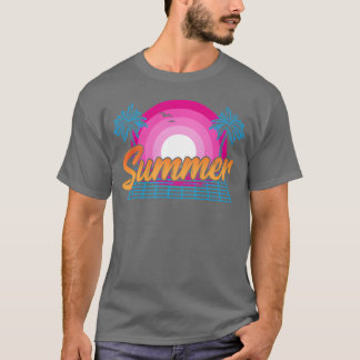 T-shirt Vague de chaleur sur la plage, météo chaud 80s90s