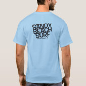 T-shirt Vague de surf de corps d'esprit (Dos)