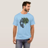 T-shirt Vague de surf de corps d'esprit (Devant entier)