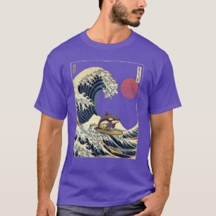 T-shirt Vague de surf japonaise Orca Kanagawa