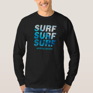 T-shirt Vague de surf Myrtle Beach Caroline du Sud Océan S
