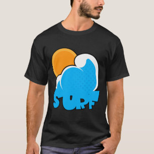 T-shirt Vague de surf rétro Soleil Été Ambiance Fun pour l