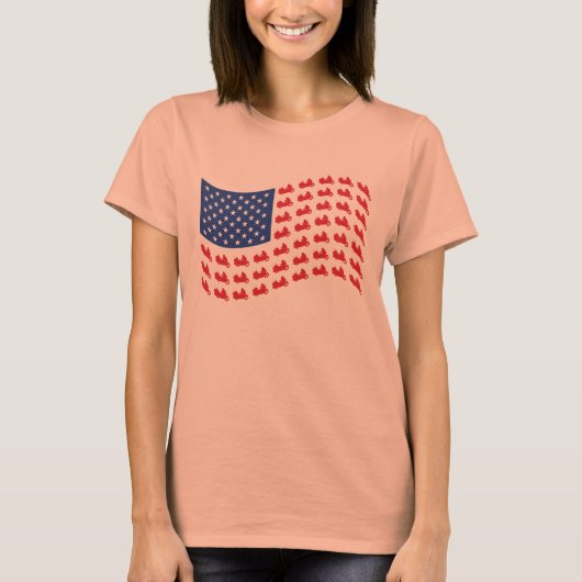 T-shirt vague-drapeau (Devant)