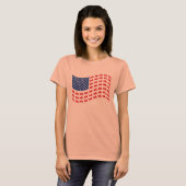 T-shirt vague-drapeau (Devant entier)