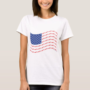 T-shirt Vague-Drapeau-Chopper