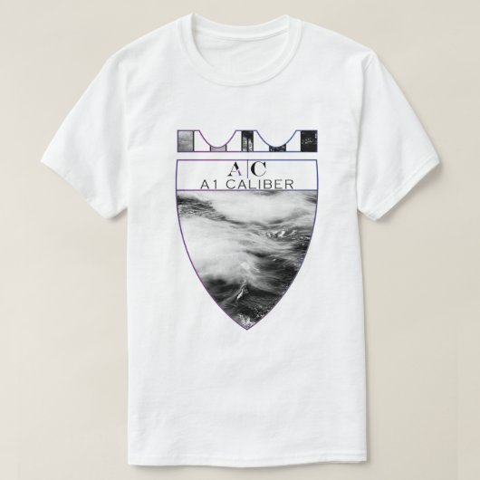 T-shirt Vague du calibre A1 (Design devant)