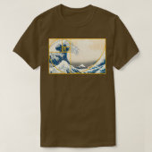 T-shirt Vague Golden Fibonacci (Design devant)